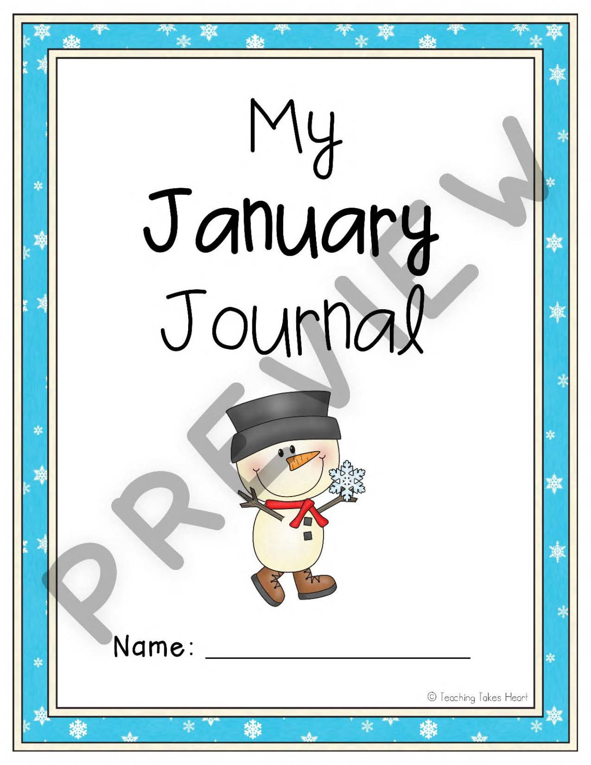Free primary writing journal prompts january teaching takes heart