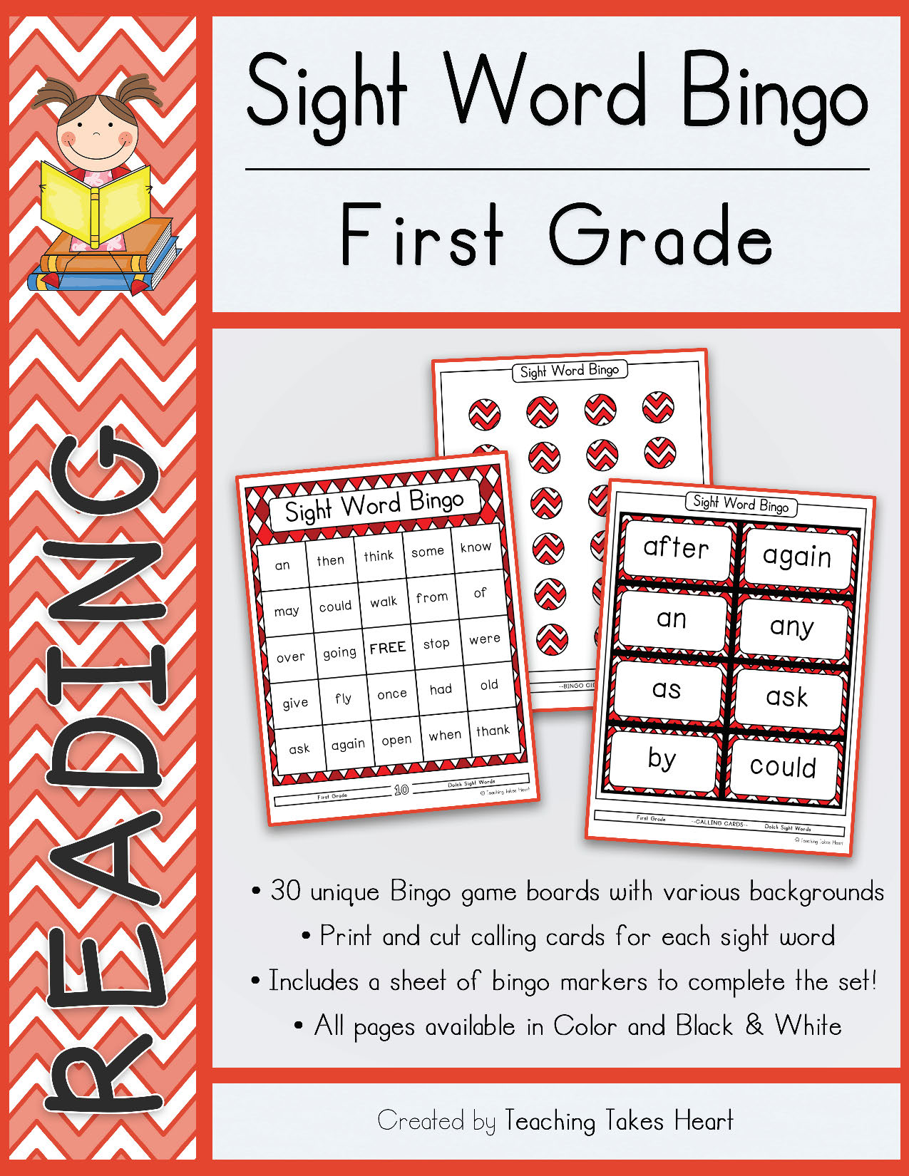 Freekindergarten Sight Word Bingo Printable