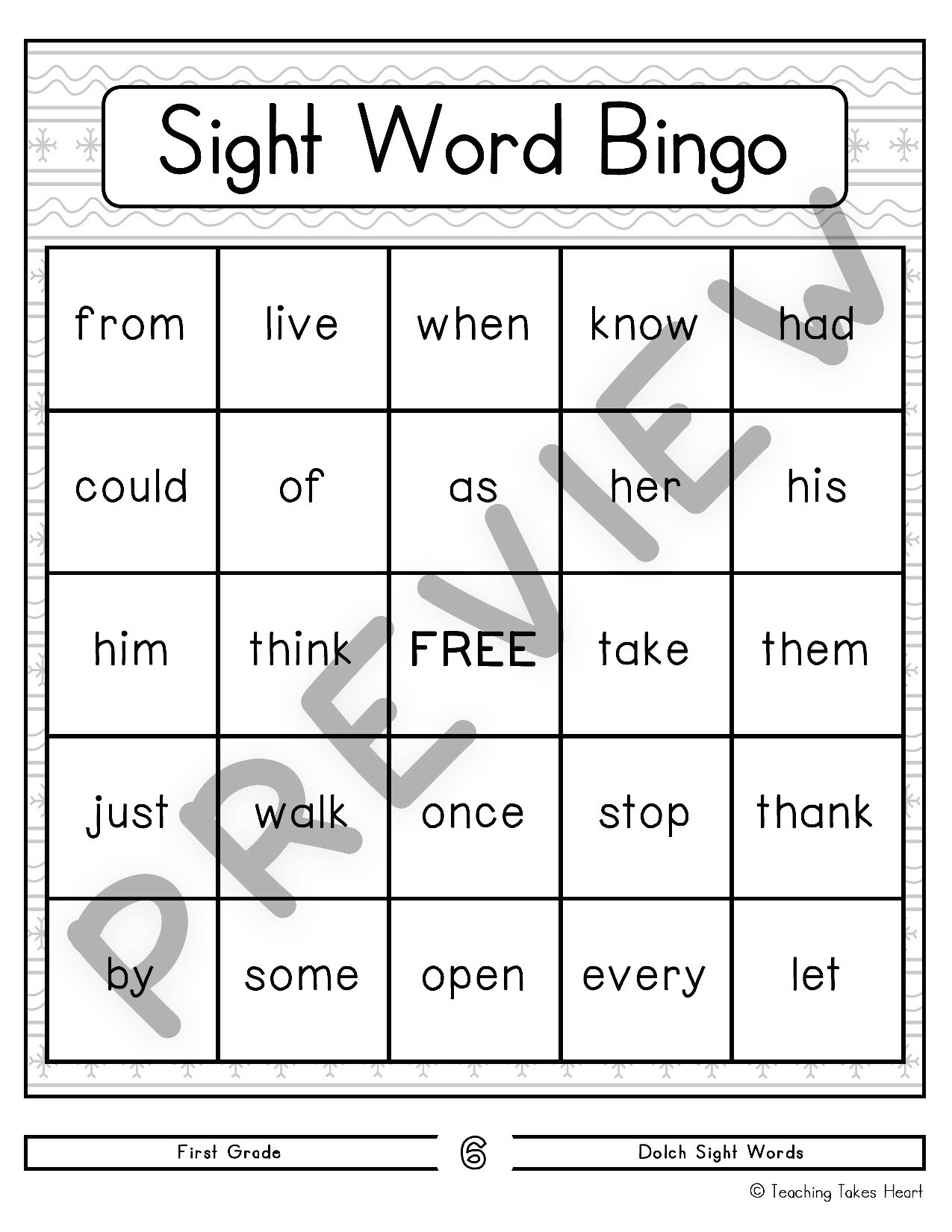 sight-word-bingo-first-grade-teaching-takes-heart