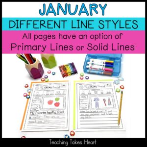 Primary Writing Journal Prompts | January — Preview 4