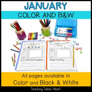 Primary Writing Journal Prompts | January — Preview 5
