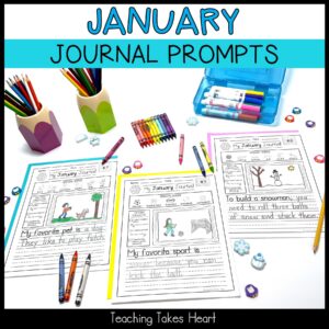 Primary Writing Journal Prompts | January — Preview 9