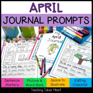 Primary Writing Journal Prompts | April — Main Preview