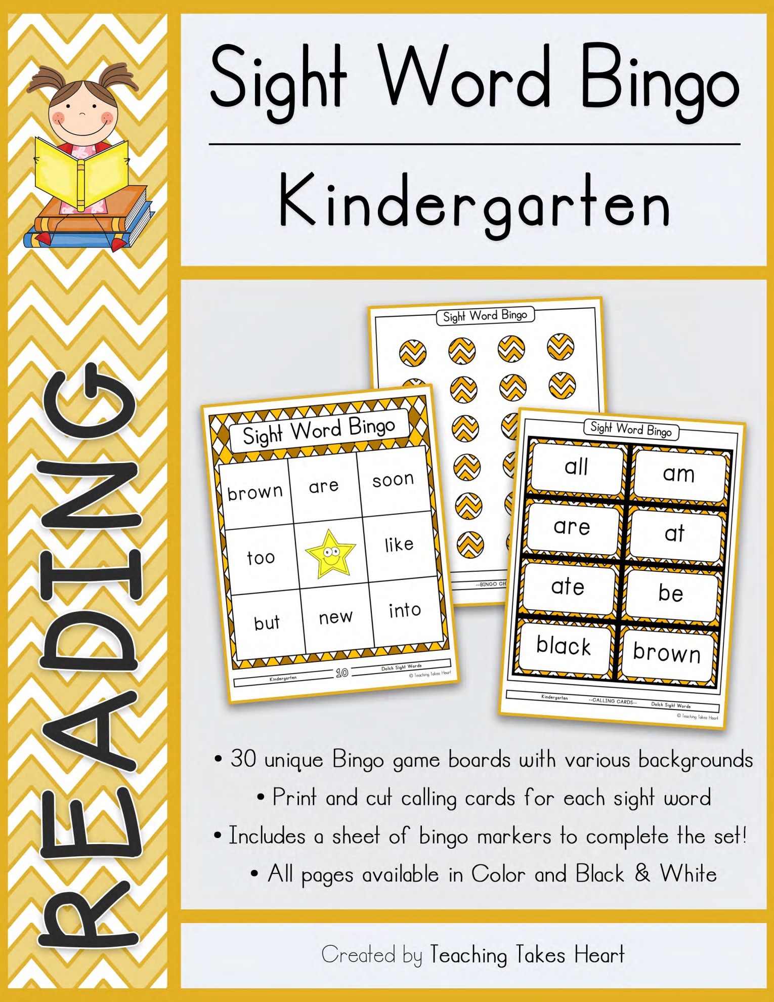 Sight Word Bingo | Kindergarten — Main Preview