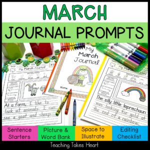 Primary Writing Journal Prompts | March — Main Preview