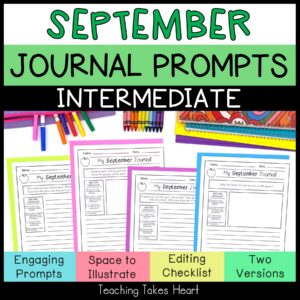 Intermediate Writing Journal Prompts | September — Main Preview