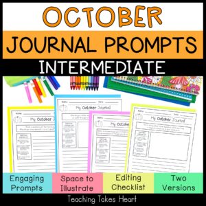 Intermediate Writing Journal Prompts | October — Main Preview