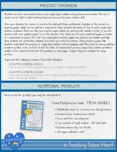 Wild About Addition: Single Digit Addition — Preview 1