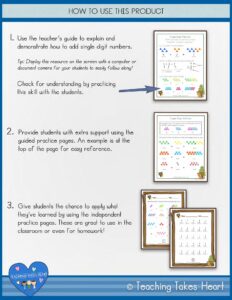 Wild About Addition: Single Digit Addition — Preview 2