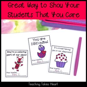 Valentine Cards From Teacher to Student — Preview 3