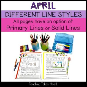 Primary Writing Journal Prompts | April — Preview 4