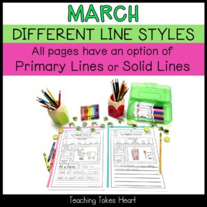 Primary Writing Journal Prompts | March — Preview 4