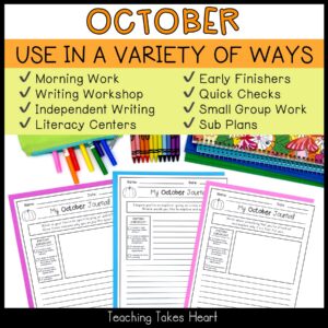 Intermediate Writing Journal Prompts | October — Preview 6