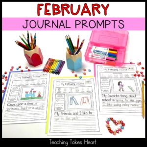 Primary Writing Journal Prompts | February — Preview 9