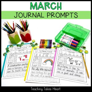 Primary Writing Journal Prompts | March — Preview 9