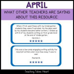 Primary Writing Journal Prompts | April — Preview 10