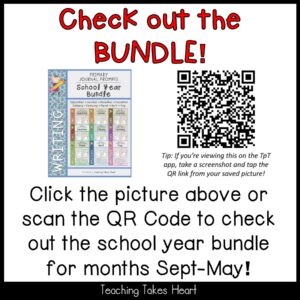 Primary Writing Journal Prompts | February — Preview 12
