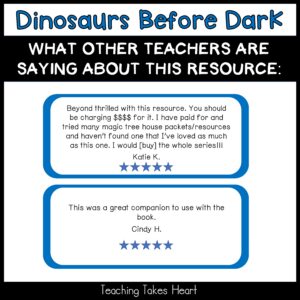 Magic Tree House #1 Dinosaurs Before Dark resource preview