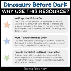 Magic Tree House #1 Dinosaurs Before Dark resource preview